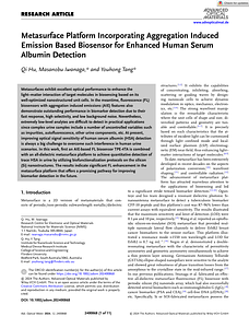 Advanced Optical Materials 12(2024)2400868 - Hu - Iwanaga - Tang - Metasurface Platform Incorporating AIE.pdf