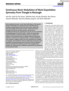 Small - 2025 - Ou - Continuous Strain Modulation of Moir  Superlattice Symmetry From Triangle to Rectangle (1).pdf