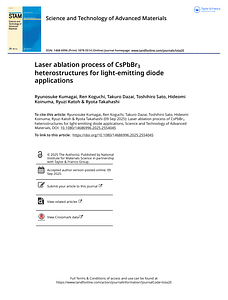 Laser ablation process of CsPbBr3 heterostructures for light-emitting diode applications.pdf