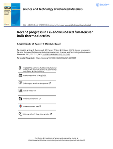 STAM--Recent progress in Fe- and Ru-based full-Heusler bulk thermoelectrics.pdf