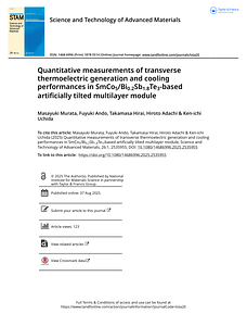 Quantitative measurements of transverse thermoelectric generation and cooling performances in SmCo5 Bi0.2Sb1.8Te3-based artificially tilted multilayer.pdf