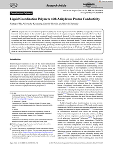 Angew Chem Int Ed - 2025 - Ma - Liquid Coordination Polymers with Anhydrous Proton Conductivity.pdf