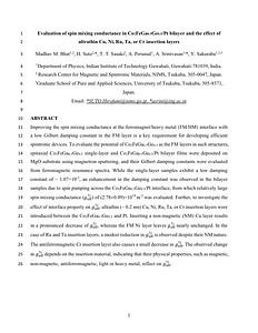 20260713_MDR_Evaluation of spin mixing conductance in Co2FeGa0.5Ge0.5_Pt bilayer and the effect of ultrathin Cu Ni Ru Ta or Cr insertion layers.pdf