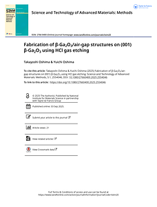 Fabrication of -Ga2O3 air-gap structures on 001 -Ga2O3 using HCl gas etching.pdf