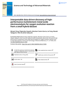 Interpretable data-driven discovery of high-performance multielement metal oxide electrocatalysts for oxygen evolution reaction from a small hybrid da.pdf