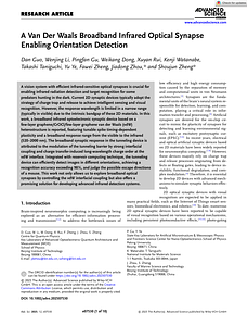 Advanced Science - 2025 - Guo - A Van Der Waals Broadband Infrared Optical Synapse Enabling Orientation Detection.pdf