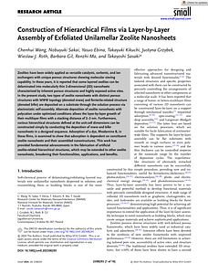Small - 2024 - Wang - Construction of Hierarchical Films via Layer-by-Layer Assembly of Exfoliated Unilamellar Zeolite.pdf