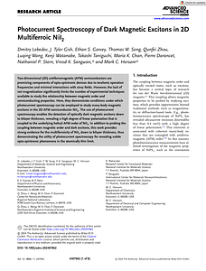 Advanced Science - 2024 - Lebedev - Photocurrent Spectroscopy of Dark Magnetic Excitons in 2D Multiferroic NiI2.pdf