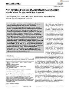 Advanced Energy Materials - 2023 - Igarashi - New Template Synthesis of Anomalously Large Capacity Hard Carbon for Na‐ and.pdf