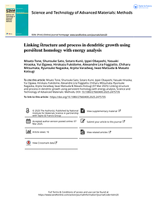Linking structure and process in dendritic growth using persistent homology with energy analysis.pdf