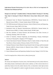 Light-induced Dynamic Restructuring of Cu Active Sites on TiO2 for Low-temperature H2 Production from Methanol and Water.pdf