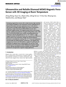 Adv Materials Technologies - 2025 - Zhang - Ultrasensitive and Reliable Diamond MEMS Magnetic Force Sensor with 3D Imaging.pdf