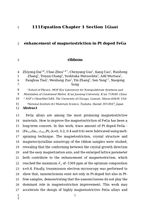 4. Giant enhancement of  magnetostriction in Pt doped FeGa ribbons.docx
