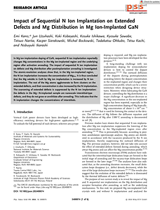 Physica Rapid Research Ltrs - 2024 - Kano - Impact of Sequential N Ion Implantation on Extended Defects and Mg Distribution.pdf