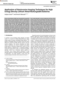 Batteries   Supercaps - 2024 - Dutta - Application of Noninvasive Imaging Techniques for High Energy Density Lithium Metal.pdf
