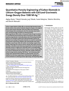 Advanced Science - 2025 - Dutta - Quantitative Porosity Engineering of Carbon Electrode in Lithium Oxygen Batteries with.pdf