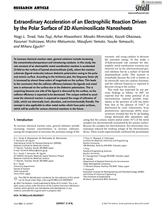 Small - 2023 - L. Torad - Extraordinary Acceleration of an Electrophilic Reaction Driven by the Polar Surface of 2D (1).pdf