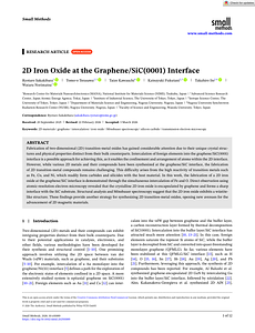 Small Methods - 2026 - Sakakibara - 2D Iron Oxide at the Graphene SiC 0001  Interface.pdf