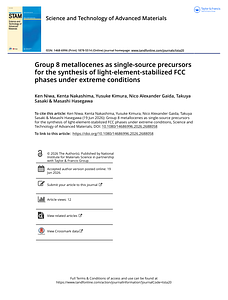 Group 8 metallocenes as single-source precursors for the synthesis of light-element-stabilized FCC phases under extreme conditions.pdf
