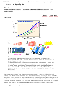 [Vol. 51]Enhanced Thermoelectric Conversion in Magnetic Materials through Spin Fluctuations_ WPI-MANA.pdf