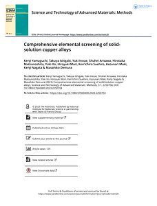 Comprehensive elemental screening of solid-solution copper alloys.pdf