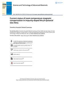Current status of room temperature magnetic compensation in impurity-doped Mn4N epitaxial thin films.pdf