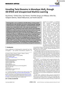 Small Methods - 2025 - Kimoto - Unveiling Twist Domains in Monolayer MoS2 through 4D‐STEM and Unsupervised Machine Learning.pdf