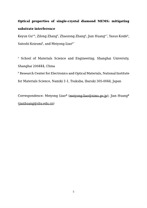 4.29 Characterization of diamond MEMS cantilevers mitigating substrate interference effects _Liao.docx