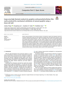 Large-area High Thermal Conductivity Graphite-CMC Film Easily Produced by Mechanical Exfoliation of Natural Graphite using a Three-Roll Mill.pdf