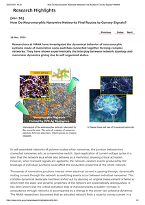 [Vol. 56]How Do Neuromorphic Nanowire Networks Find Routes to Convey Signals__ WPI-MANA.pdf