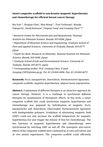 Smart composite scaffold to synchronize magnetic hyperthermia and chemotherapy for efficient breast cancer therapy.docx
