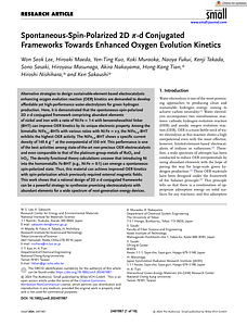 Small - 2024 - Lee - Spontaneous‐Spin‐Polarized 2D  ‐d Conjugated Frameworks Towards Enhanced Oxygen Evolution Kinetics.pdf