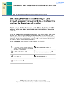 Enhancing thermoelectric efficiency of GeTe through process improvement via active learning assisted by Bayesian optimisation.pdf