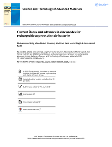 Current status and advances in zinc anodes for rechargeable aqueous zinc-air batteries (1).pdf