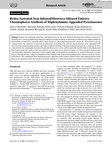 Angew Chem Int Ed - 2025 - Richards - Redox‐Activated Near Infrared Shortwave Infrared Emissive Chromophores  Synthesis of.pdf
