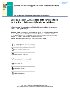 Development of LLM-assisted data curation tools for the Starrydata materials science database.pdf
