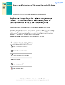 Replica-exchange Bayesian mixture regression reveals cluster-dependent XRD descriptors of tensile modulus in recycled polypropylene-2.pdf