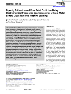 Advanced Science - 2025 - Si - Capacity Estimation and Knee Point Prediction Using Electrochemical Impedance Spectroscopy.pdf