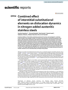 Kawahara et al. - 2024 - Combined effect of interstitial-substitutional elements on dislocation dynamics in nitrogen-added austenitic st.pdf