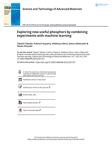 2024_Exploring new useful phosphors by combining experiments with machine learning.pdf