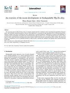 An overview of the recent developments in biodegradable Mg-Zn alloy.pdf