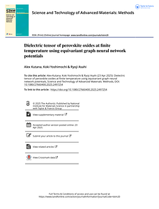 Dielectric tensor of perovskite oxides at finite temperature using equivariant graph neural network potentials.pdf