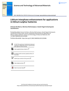 Lithium interphase enhancement for applications in lithium-sulphur batteries .pdf