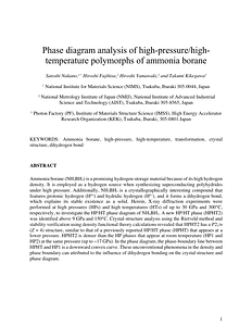 Phase diagram analysis of high-pressure-high-temperature polymorphs of ammonia borane.pdf
