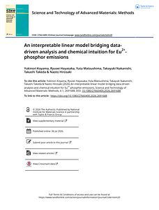 An interpretable linear model bridging data-driven analysis and chemical intuition for Eu2 -phosphor emissions.pdf