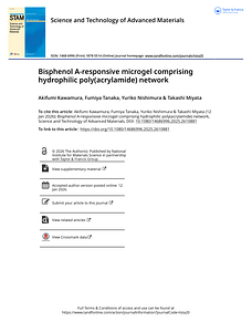Bisphenol A-responsive microgel comprising hydrophilic poly acrylamide  network.pdf