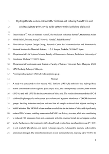 Hydrogel beads as slow-release NH4  fertilizer and reducing S and Fe in soil acidity  alginate-poly acrylic acid -carboxymethyl cellulose-oleic acid_2.pdf
