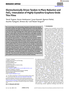 Adv Funct Materials - 2025 - Tsugawa - Electrochemically Driven Tandem In‐Plane Reduction and FeCl3‐ Intercalation of.pdf