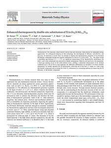 Materials Today Physics---Enhanced thermopower by double-site substitution of Ti in Fe2(VAl)1–xTi2x.pdf