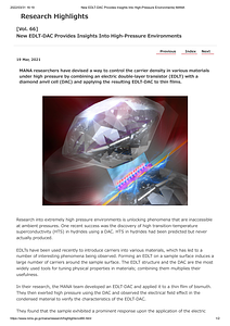 [Vol. 66]New EDLT-DAC Provides Insights Into High-Pressure Environments_ WPI-MANA.pdf